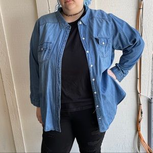 NWT torrid chambray shirt
